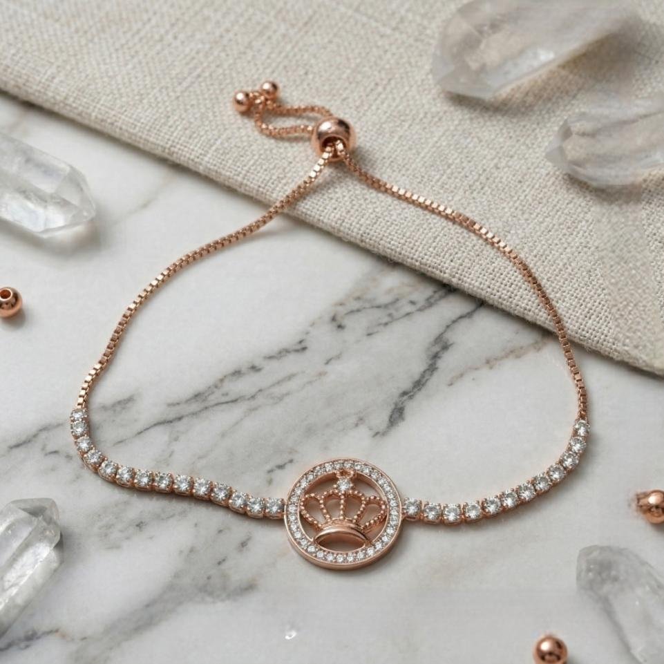 Princess Adjustable Bracelet - Rose Gold